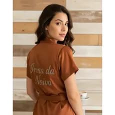 Robe Terracota Casamento Noiva Madrinhas Mae Da Noiva