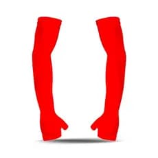 Par Manga Manguito Proteção Solar UV FPS Braço Unissex Motoqueiro Vôlei Ciclismo trilhas Vermelho