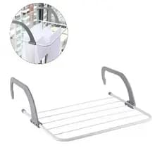 VARAL PORTATIL DOBRAVEL METALICO 5 VARETAS PARA PORTA JANELA SACADA E APARTAMENTO BRANCO