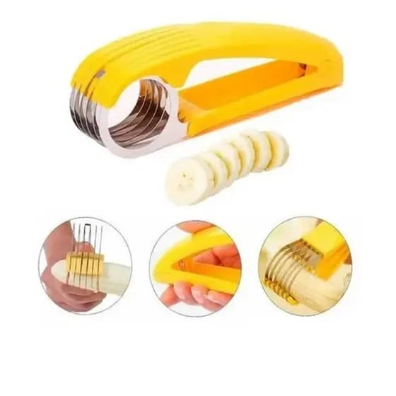 FATIADOR DE FRUTAS BANANA LEGUMES SALSICHA LAMINAS INOX MULTIUSO CORTADOR CHIPS PEPINO