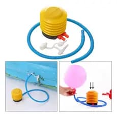 BOMBA INFLADOR DESINFLADOR DE PÉ MAO MANUAL MAQUINA ENCHER BOIAS PISCINA SANFONADA DESINFLAR COLCHAO BOLA BOTE INFLAVEL