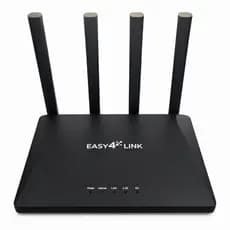 Roteador Wi-Fi 6 AX1500 Gigabit Dual Band EasyMesh 4 Antenas 5dBi Realtek Mesh Casa Apartamento