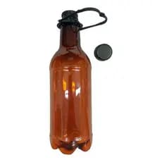 Kit Garrafa (growler) Pet P Cerveja Ambar Tampa E Alça