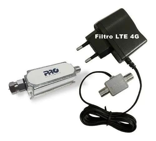 Booster 40db Compacto Proeletronic Pqbt-4000lte Filtro 4g Amplificador TV Digital LTE UHF