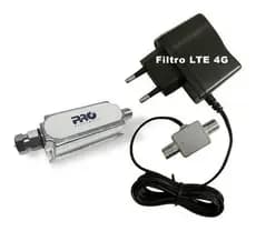 Booster 40db Compacto Proeletronic Pqbt-4000lte Filtro 4g Amplificador TV Digital LTE UHF