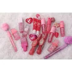 kit 3 Gloss e lip gloss caixa surpresa com gloss fofo e gloss com chaveiro