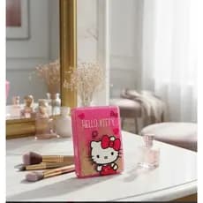 Espelho Quadrado Hello Kitty - Compacto e Portátil com Zoom 2x