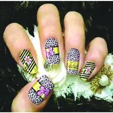 Adesivos para unhas de borboleta
