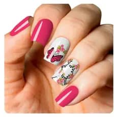 Películas para unhas adesivo abstrato