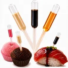 Kit 200 Ampolas Saborizante Cilindro 4ML Doces Brigadeiros Sushi