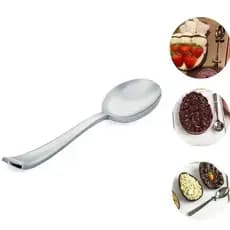 Kit 20 Mini Colheres 10cm Descartáveis Luxo Plástico Prata