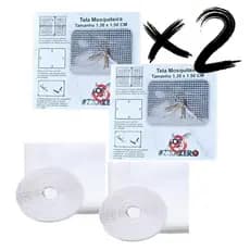 Kit 2 Telas Mosqueteiro Proteção Janela Anti Inseto Mosquito