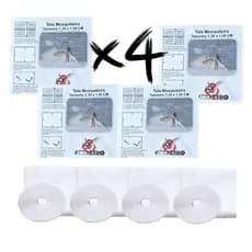Kit 4 Telas Mosqueteiro Proteção Janela Anti Inseto Mosquito