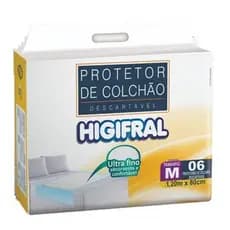 Protetor De Colchão Lençol Absorvente Higifral tamanho M ou G