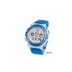 Relogio Xinjia Prova dagua Infantil Piscina mergulho escola sport BRANCO COM AZUL  XJ-869