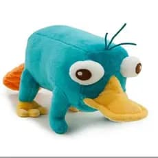 Pelúcia Perry O Ornitorrinco Azul 28cm Coleção Brasil Kawaii