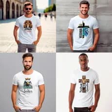 Camisa Masculina Modo Cristão e Evangélica com 25 Variações Envio Rápido