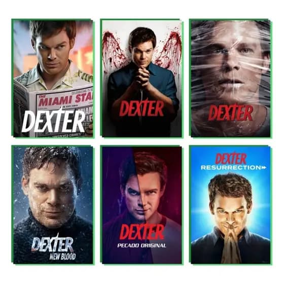 Placa Decorativa MDF Dexter (Série) - Quadro Parede & Decoração (14x20 ou 20x28)