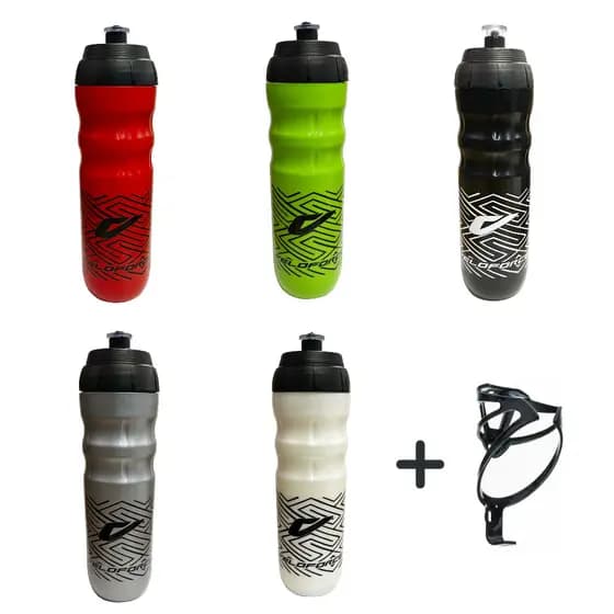Garrafa Térmica Veloforce Squeeze Caramanhola Bike 550ml + Suporte