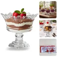 6 Taça De Sobremesa Vidro luxo sorvete acai dubai 150ml açai taças taca stooz interiores