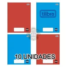 Kit 10 Cadernos Brochurão 60 Folhas Universal  Pepper Cores Sortidas - Caderno Capa Flexível - Materiais Escolares Tilibra