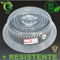 Tampa Para Microondas 7,5x26Cm Plastica - Tampa Protetora Alimento Plástico - Nitron