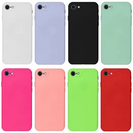 Capa Capinha Iphone 7 Silicone Aveludada Proteção de Câmera