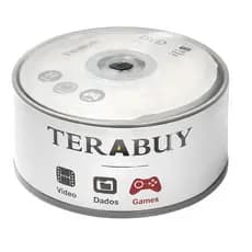 Dvd-r 50 Mídias Virgem Terabuy 16x 4.7gb 120min - 50 unidades