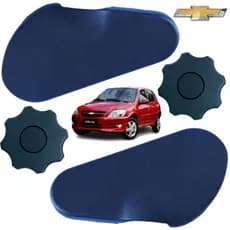 Kit 4 Moldura Capa E Manopla Lateral Banco Celta / Prisma