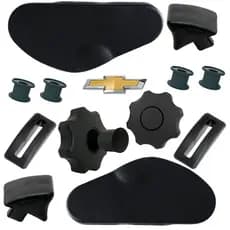 Kit 12 acabamento Completo Banco Preto Dianteiro Celta / Prisma