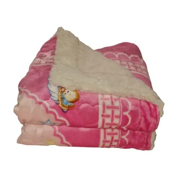 COBERTOR MANTA SOFT COM SHERPA MEU LINDO BEBÊ MEDIDA 1,10x1m gramatura 200 TOQUE AVELUDADO