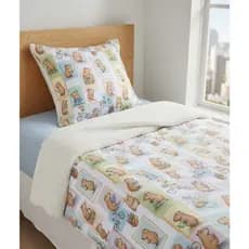 COBERTOR DUPLA FACE SOLTEIRO TRICOLINE/SHERPA 1,50x2m + FRONHA 70x50cm