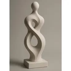 Escultura Decorativa Abstrata Eclipsa – Arte Minimalista Moderna