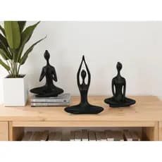 Escultura de Yoga – Estatueta Decorativa Zen e Minimalista em 3D - Decoração para sala - Decoração para estúdio de yoga