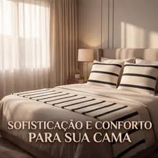 Kit peseira para cama casal 100% algodão tecido grosso macio - ConceptLar