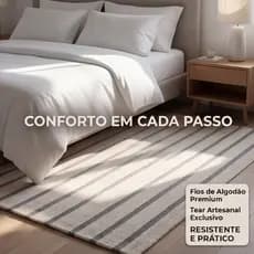 Tapete Sala Tear Monaco 100% Algodão Grosso e Macio Várias Medidas - Concept Lar 1,50x1,50