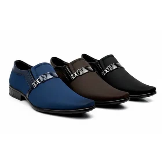 kit de 3 PARES de sapato social WBE SHOES elegante