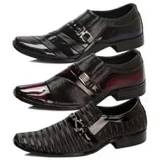 kit de 3 Pares de sapato social italiano 3D 2022
