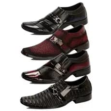 Kit de 4 Pares de sapato social espetáculares WBE SHOES
