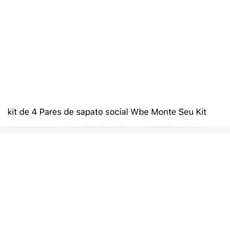 kit de 4 Pares de sapato social Wbe Monte Seu Kit