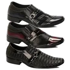kit de 3 sapatos sociais Originais Masculino confortável