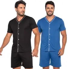 Pijama Americano Masculino / Pijama de Botão