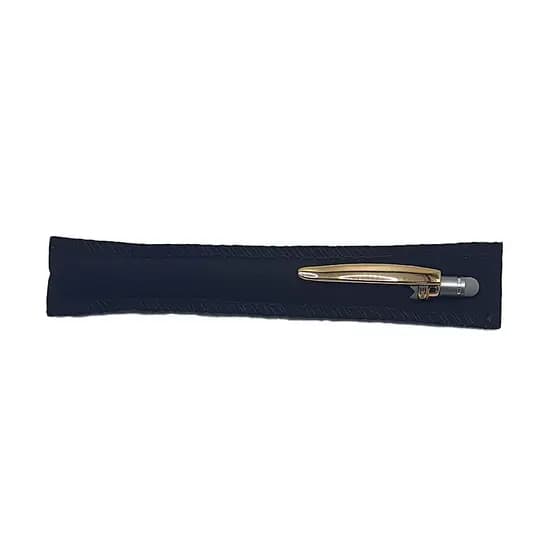 Kit 50 Unidades Estojo Veludo Para Caneta Cor Preto 15 x 3,1cm Proteção E Elegância