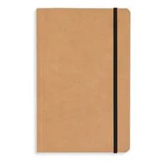 Caderno Kraft 21x13,7cm  80 Folhas Sem Pauta Amareladas