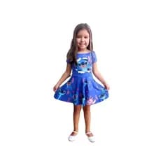 Vestido Infantil Stitch Envio Imediato Fantasia Menina Stitch Carnaval Cosplay
