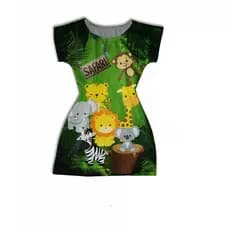 Vestido Adulto SAFARI CUTE Pronta Entrega