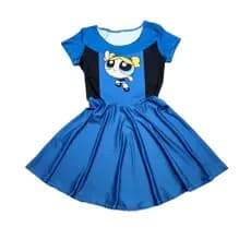 Fantasia Vestido Adulto Lindinha Meninas Super Poderosas Feminina Carnaval Cosplay Plus Size