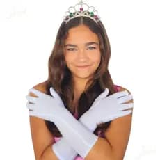Acessórios para fantasia Princesa Luvas e Côroa