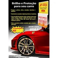 Cera liquida Automotiva sache concentrada 13 Ml Brilho e Proteção Jet cera 5 unidades