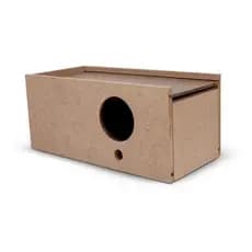 Ninho de Madeira MDF para periquito Gaiola Viveiro Aves Pássaros